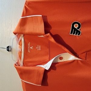 Philadelphia Flyers Antigua mens XL orange golf shirt